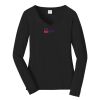 Ladies Long Sleeve Fan Favorite V Neck Tee Thumbnail