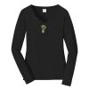 Ladies Long Sleeve Fan Favorite V Neck Tee Thumbnail