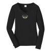 Ladies Long Sleeve Fan Favorite V Neck Tee Thumbnail