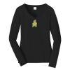 Ladies Long Sleeve Fan Favorite V Neck Tee Thumbnail