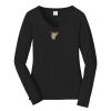 Ladies Long Sleeve Fan Favorite V Neck Tee Thumbnail