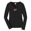 Ladies Long Sleeve Fan Favorite V Neck Tee Thumbnail