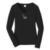 Ladies Long Sleeve Fan Favorite V Neck Tee Thumbnail