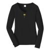 Ladies Long Sleeve Fan Favorite V Neck Tee Thumbnail