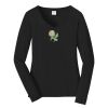 Ladies Long Sleeve Fan Favorite V Neck Tee Thumbnail