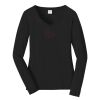 Ladies Long Sleeve Fan Favorite V Neck Tee Thumbnail