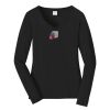 Ladies Long Sleeve Fan Favorite V Neck Tee Thumbnail
