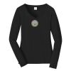 Ladies Long Sleeve Fan Favorite V Neck Tee Thumbnail
