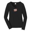 Ladies Long Sleeve Fan Favorite V Neck Tee Thumbnail