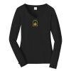 Ladies Long Sleeve Fan Favorite V Neck Tee Thumbnail