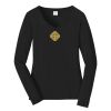 Ladies Long Sleeve Fan Favorite V Neck Tee Thumbnail