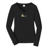 Ladies Long Sleeve Fan Favorite V Neck Tee Thumbnail