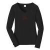 Ladies Long Sleeve Fan Favorite V Neck Tee Thumbnail