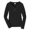 Ladies Long Sleeve Fan Favorite V Neck Tee Thumbnail