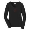 Ladies Long Sleeve Fan Favorite V Neck Tee Thumbnail