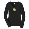 Ladies Long Sleeve Fan Favorite V Neck Tee Thumbnail