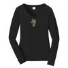 Ladies Long Sleeve Fan Favorite V Neck Tee Thumbnail