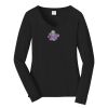 Ladies Long Sleeve Fan Favorite V Neck Tee Thumbnail