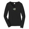 Ladies Long Sleeve Fan Favorite V Neck Tee Thumbnail