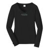 Ladies Long Sleeve Fan Favorite V Neck Tee Thumbnail