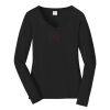 Ladies Long Sleeve Fan Favorite V Neck Tee Thumbnail