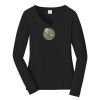 Ladies Long Sleeve Fan Favorite V Neck Tee Thumbnail