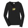 Ladies Long Sleeve Fan Favorite V Neck Tee Thumbnail