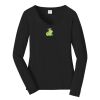 Ladies Long Sleeve Fan Favorite V Neck Tee Thumbnail