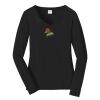 Ladies Long Sleeve Fan Favorite V Neck Tee Thumbnail