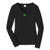 Ladies Long Sleeve Fan Favorite V Neck Tee Thumbnail
