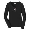 Ladies Long Sleeve Fan Favorite V Neck Tee Thumbnail