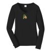 Ladies Long Sleeve Fan Favorite V Neck Tee Thumbnail