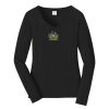 Ladies Long Sleeve Fan Favorite V Neck Tee Thumbnail