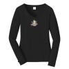 Ladies Long Sleeve Fan Favorite V Neck Tee Thumbnail