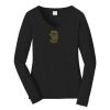 Ladies Long Sleeve Fan Favorite V Neck Tee Thumbnail