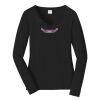 Ladies Long Sleeve Fan Favorite V Neck Tee Thumbnail