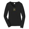 Ladies Long Sleeve Fan Favorite V Neck Tee Thumbnail