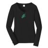 Ladies Long Sleeve Fan Favorite V Neck Tee Thumbnail