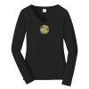 Ladies Long Sleeve Fan Favorite V Neck Tee Thumbnail