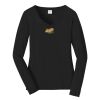 Ladies Long Sleeve Fan Favorite V Neck Tee Thumbnail