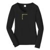 Ladies Long Sleeve Fan Favorite V Neck Tee Thumbnail