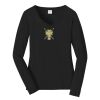 Ladies Long Sleeve Fan Favorite V Neck Tee Thumbnail