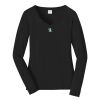 Ladies Long Sleeve Fan Favorite V Neck Tee Thumbnail