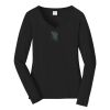 Ladies Long Sleeve Fan Favorite V Neck Tee Thumbnail