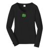 Ladies Long Sleeve Fan Favorite V Neck Tee Thumbnail