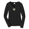 Ladies Long Sleeve Fan Favorite V Neck Tee Thumbnail