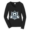 Ladies Long Sleeve Fan Favorite V Neck Tee Thumbnail