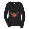 Ladies Long Sleeve Fan Favorite V Neck Tee Thumbnail