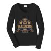 Ladies Long Sleeve Fan Favorite V Neck Tee Thumbnail