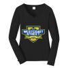 Ladies Long Sleeve Fan Favorite V Neck Tee Thumbnail